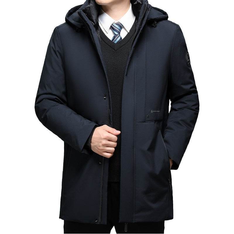 Buycenter Men's Thickened Jacket Coat - Plus Size Cotton, Polyester Blend - Buy Center US