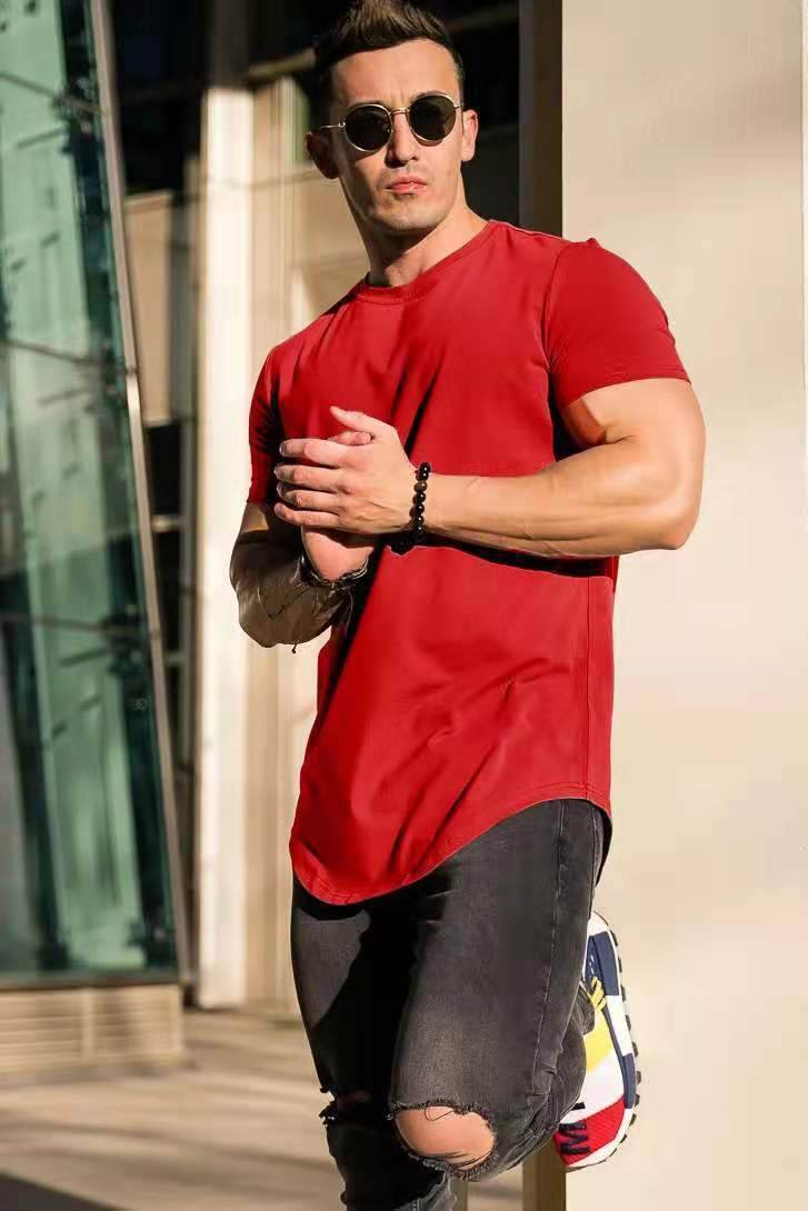 Men's Casual Sports T-Shirt - Short Sleeve Cotton Fitness Tee - Buy Center US