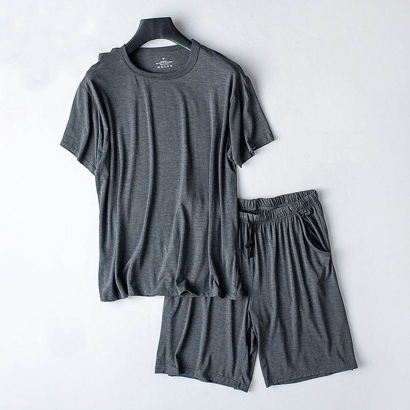 Buycenter Men's Modal Summer Pajamas - Casual, Breathable Homewear Set - Buy Center US
