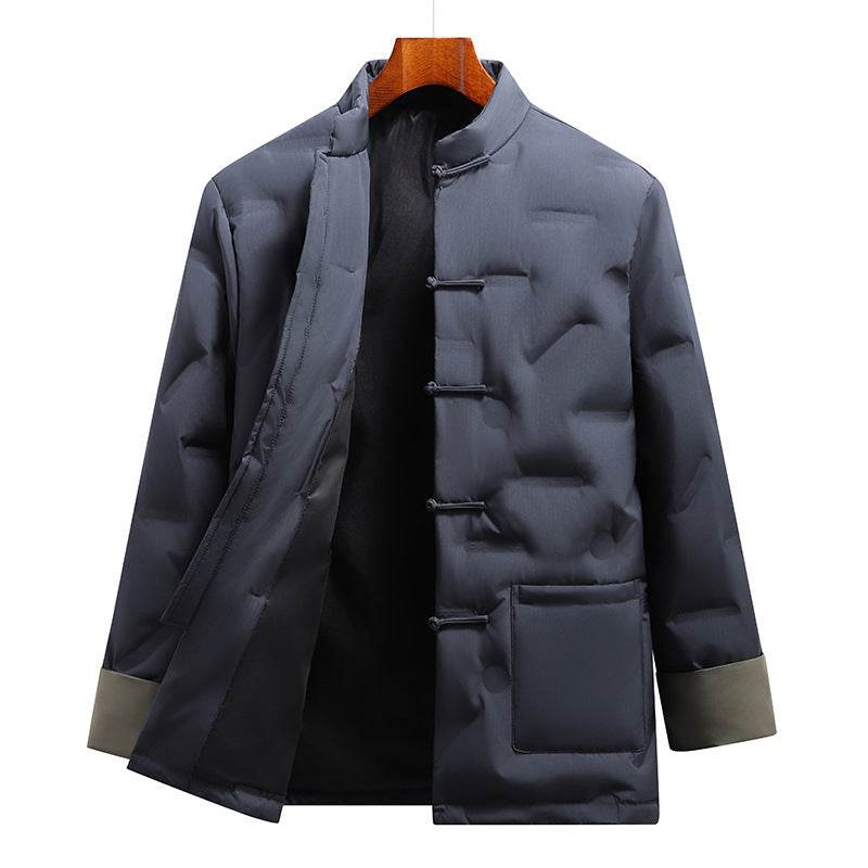 Buycenter Chinese Style Down Jacket for Men - Fall Winter Coat - Buy Center US