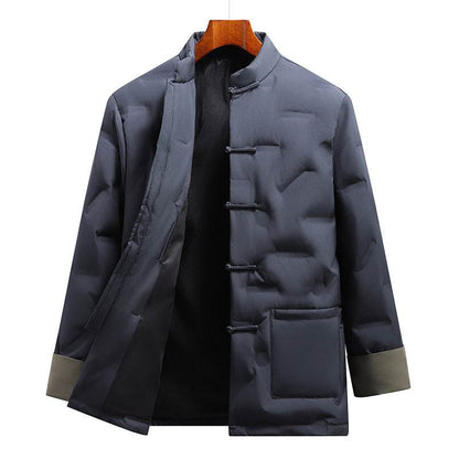 Buycenter Chinese Style Down Jacket for Men - Fall Winter Coat - Buy Center US
