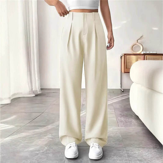High Waist Wide Leg Leisure Suit Pants for Women - Versatile Autumn & Winter Styles - Buy Center US