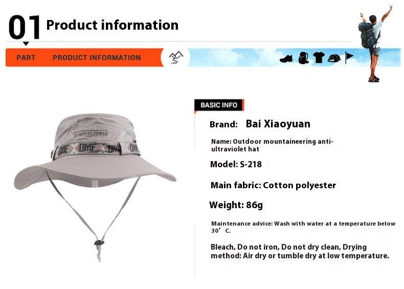 Men's Cotton Outdoor Sunshade Hat - Waterproof, Windproof, Bucket Style - Buy Center US