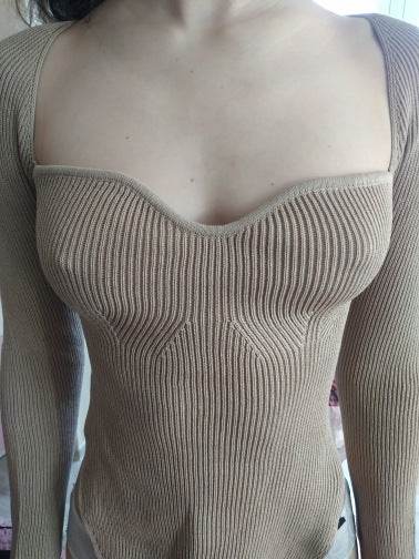Women's Long Sleeve Off-Neck Pullover Sweater - Stylish & Cozy Top - Buy Center US