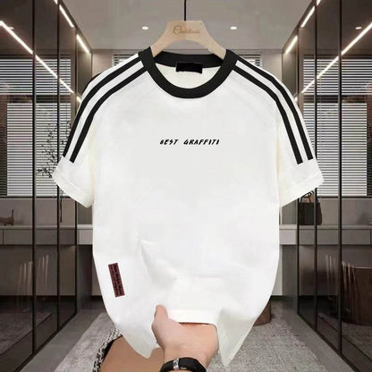 Men's Summer Cotton Short Sleeve T-Shirt - Lightweight & Stylish Fit - Buy Center US