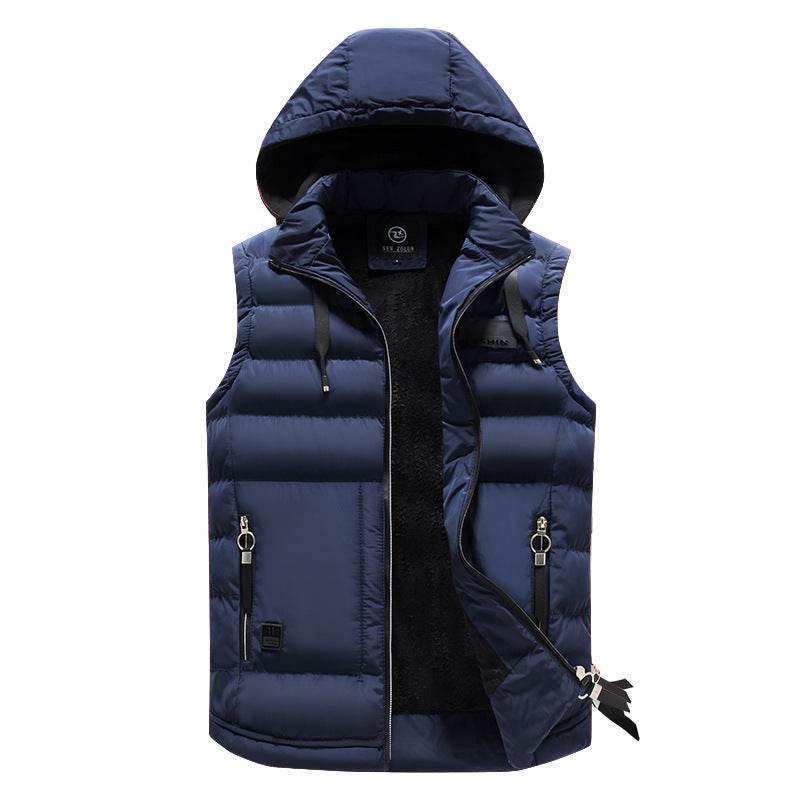 Buycenter Men's Casual Cotton Vest - Slim Fit, Pocket Style Options - Buy Center US