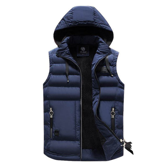 Buycenter Men's Casual Cotton Vest - Slim Fit, Pocket Style Options - Buy Center US