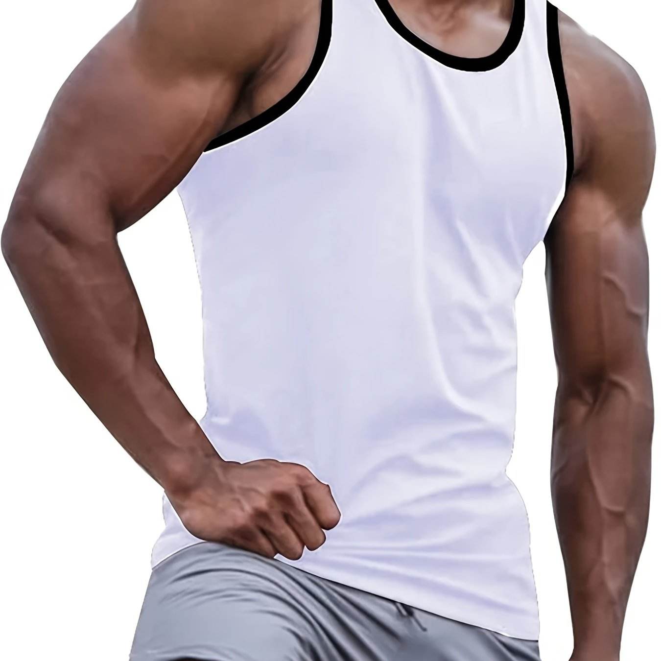 Men's Sleeveless Lightweight Tank Top - Breathable Activewear for Summer - Buy Center US