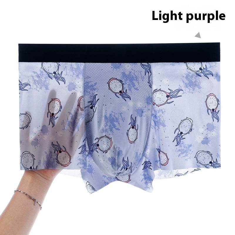 Buycenter Men's Honeycomb U Convex Boxer Briefs - Ice Silk Seamless Design - Buy Center US