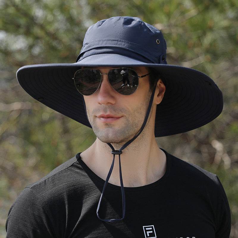 Men's Waterproof Quick-Drying Fisherman Hat - Big Brim for Hiking - Buy Center US