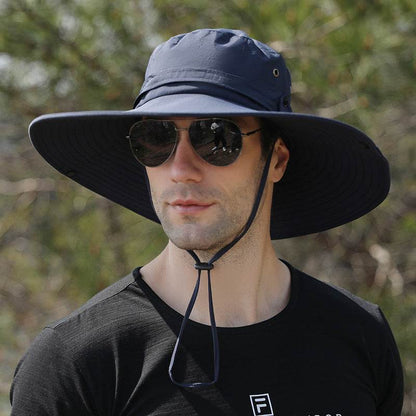 Men's Waterproof Quick-Drying Fisherman Hat - Big Brim for Hiking - Buy Center US