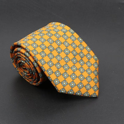 Buycenter Super Soft Silk Ties - 75mm Bohemian Necktie for Men - Buy Center US