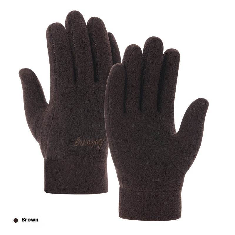 Warm Polar Fleece Gloves - Stylish & Thick for Winter Riding - Buy Center US