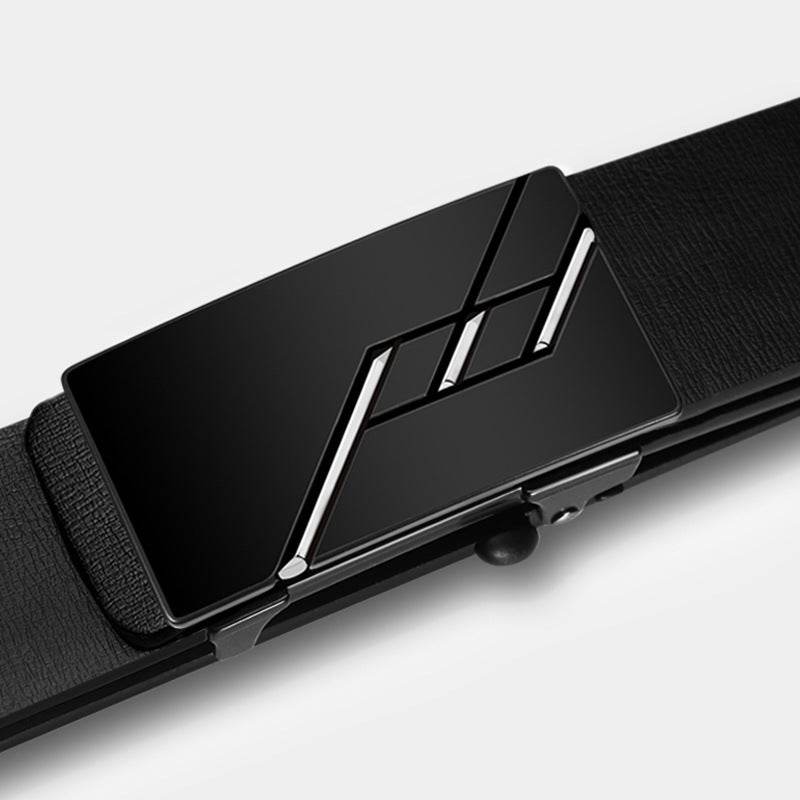 Buycenter Men's Genuine Leather Automatic Buckle Belt - Stylish & Durable - Buy Center US