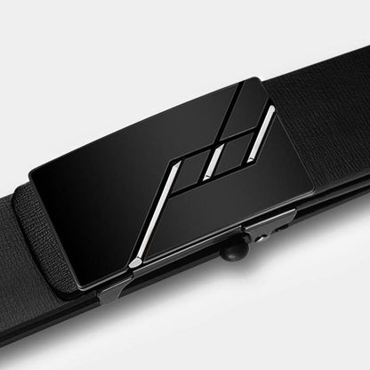 Buycenter Men's Genuine Leather Automatic Buckle Belt - Stylish & Durable - Buy Center US
