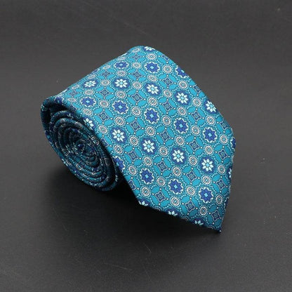 Buycenter Super Soft Silk Ties - 75mm Bohemian Necktie for Men - Buy Center US