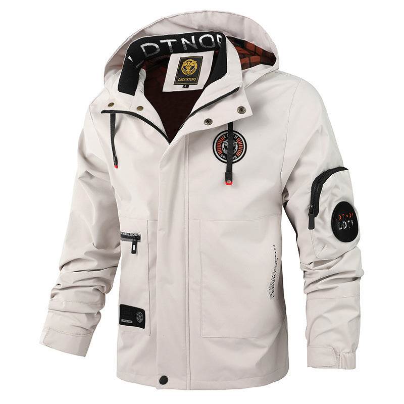 Buycenter Men's Hooded Jacket - Spring & Autumn Casual Wear - Buy Center US