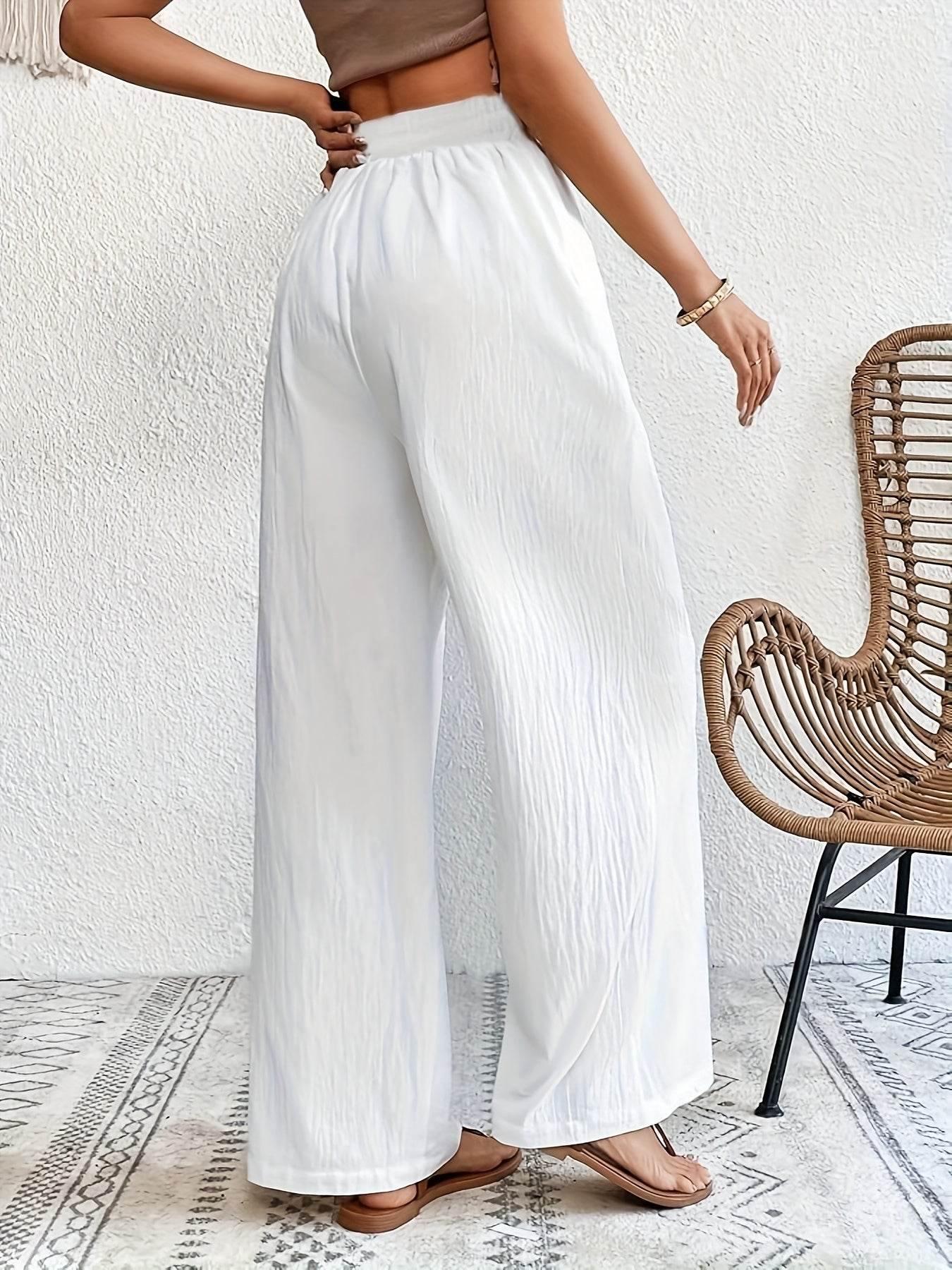 Elegant Linen WideLeg Pants Middle East Comfort - Buy Center US