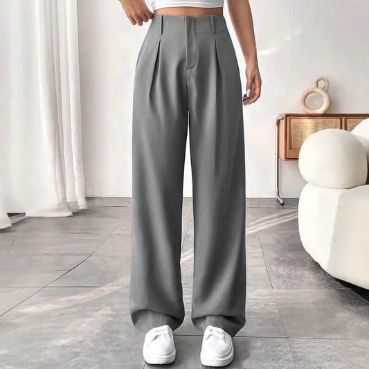 High Waist Wide Leg Leisure Suit Pants for Women - Versatile Autumn & Winter Styles - Buy Center US