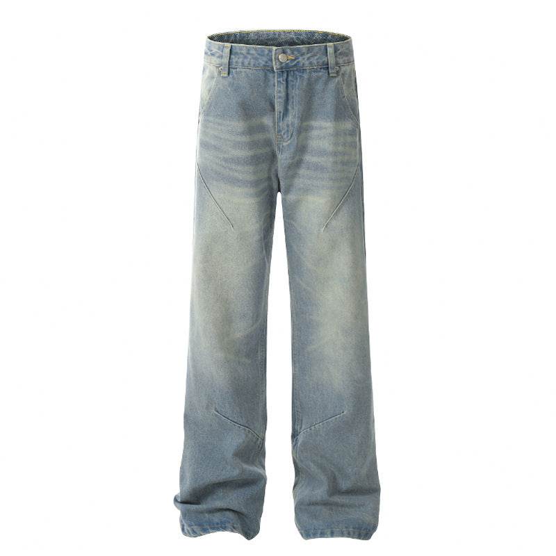 Buycenter Distressed Casual Jeans - Straight Loose Fit for All Seasons - Buy Center US