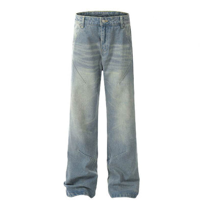 Buycenter Distressed Casual Jeans - Straight Loose Fit for All Seasons - Buy Center US