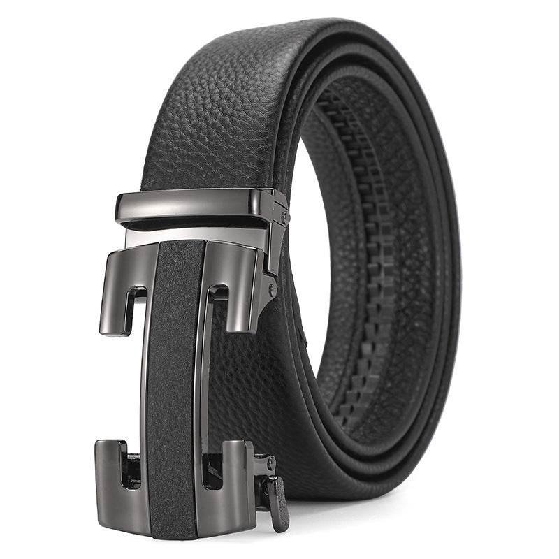 Buycenter Genuine Leather Automatic Belt for Boys - Stylish & Durable Design - Buy Center US