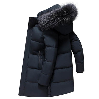 Buycenter Fur Collar Down Jacket - Thick and Warm, Cold-Resistant Style - Buy Center US