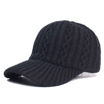 Buycenter Knitting Wool Baseball Cap - Warm, Breathable Winter Headwear - Buy Center US