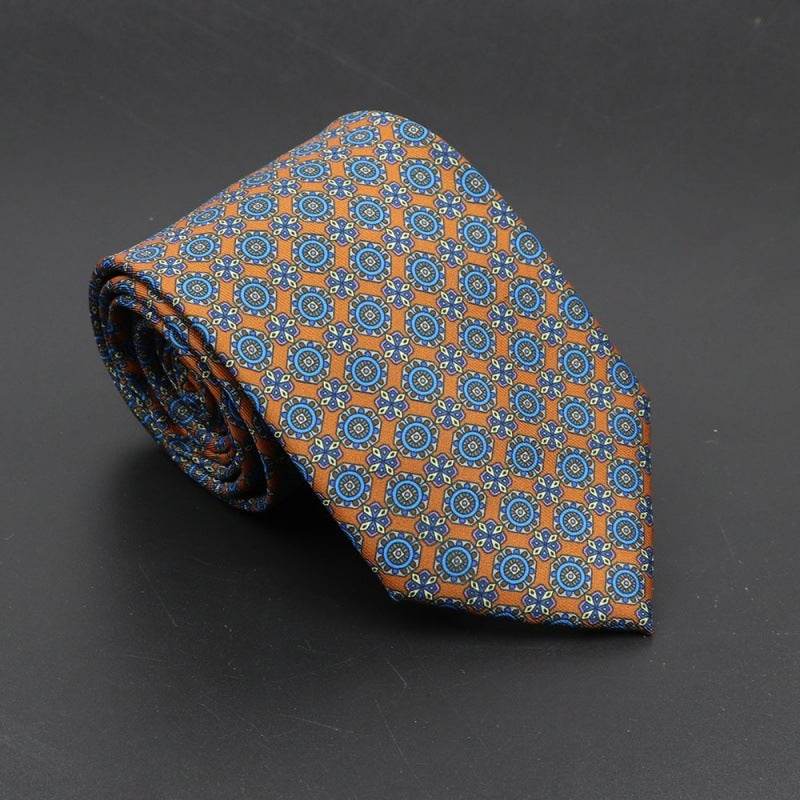 Buycenter Super Soft Silk Ties - 75mm Bohemian Necktie for Men - Buy Center US