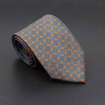 Buycenter Super Soft Silk Ties - 75mm Bohemian Necktie for Men - Buy Center US