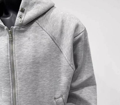 Buycenter Trendy Loose Retro Cardigan Sweater - Zippered & Hooded - Buy Center US