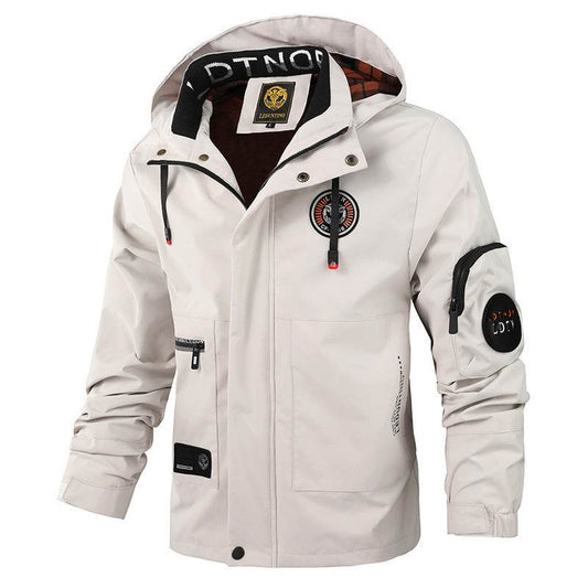 Buycenter Men's Hooded Jacket - Spring & Autumn Casual Wear - Buy Center US