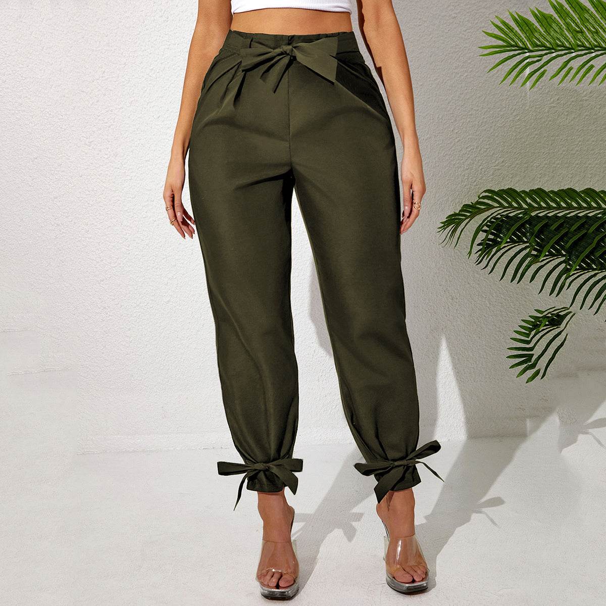 Chic High-Waisted Palazzo Pants for Women - Flattering & Stylish Design - Buy Center US