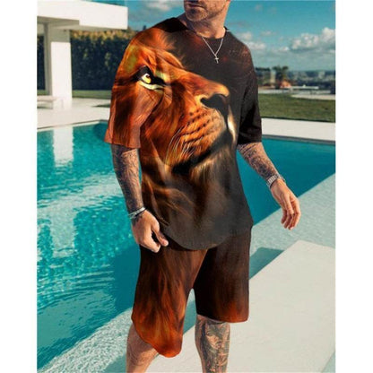 Casual Short Sleeve Men Leisure Set Suit - Multiple Colors & Sizes Available - Buy Center US