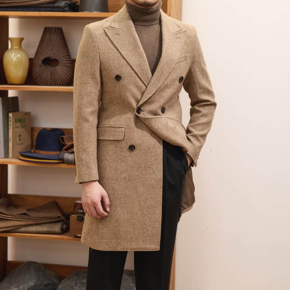 Buycenter Autumn Winter Brown Overcoat - Warm Wool for Teenagers - Buy Center US