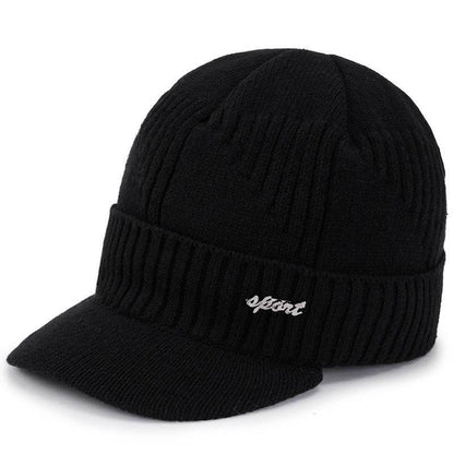 Buycenter Men's Woolen Knitted Pullover Hat - Soft, Warm & Windproof - Buy Center US