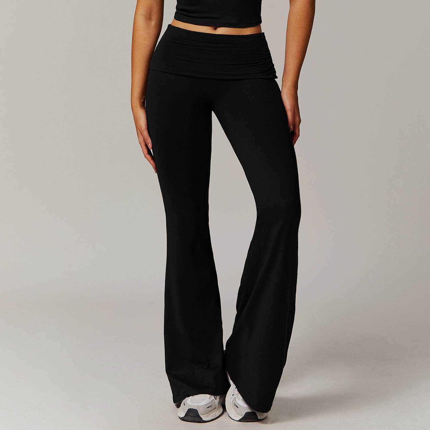 Women's High Waist Bell-Bottom Yoga Pants - Versatile Sports & Fitness Wear - Buy Center US