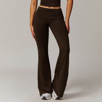 Women's High Waist Bell-Bottom Yoga Pants - Versatile Sports & Fitness Wear - Buy Center US