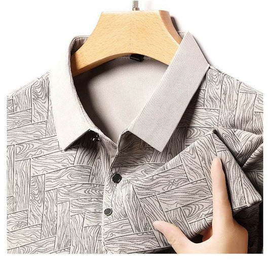 Buycenter Men's Ice Silk Casual Short Sleeve - Stylish & Versatile Fashion - Buy Center US