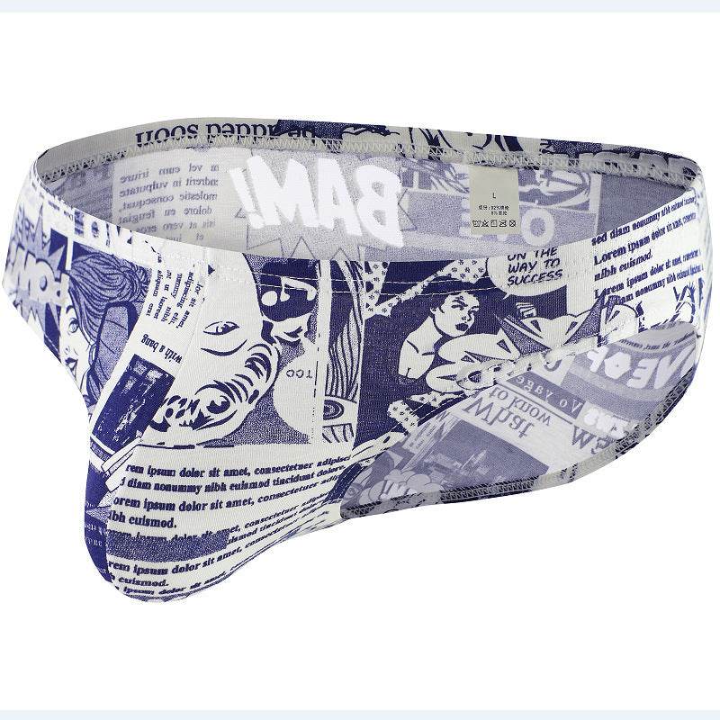 Buycenter Cotton Printed Triangle Underwear - Comfortable Low Waist Briefs - Buy Center US