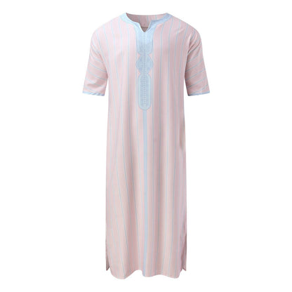 Buycenter Men’s Short Sleeve Rompers - Arab Ethnic Style for Autumn - Buy Center US