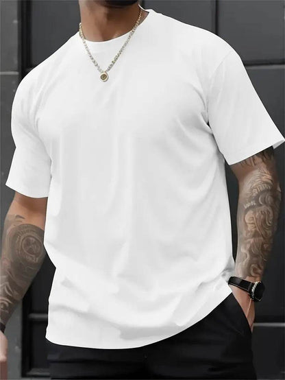 3D Printed Short Sleeve T-Shirt - Stylish Round Neck in Multiple Colors - Buy Center US