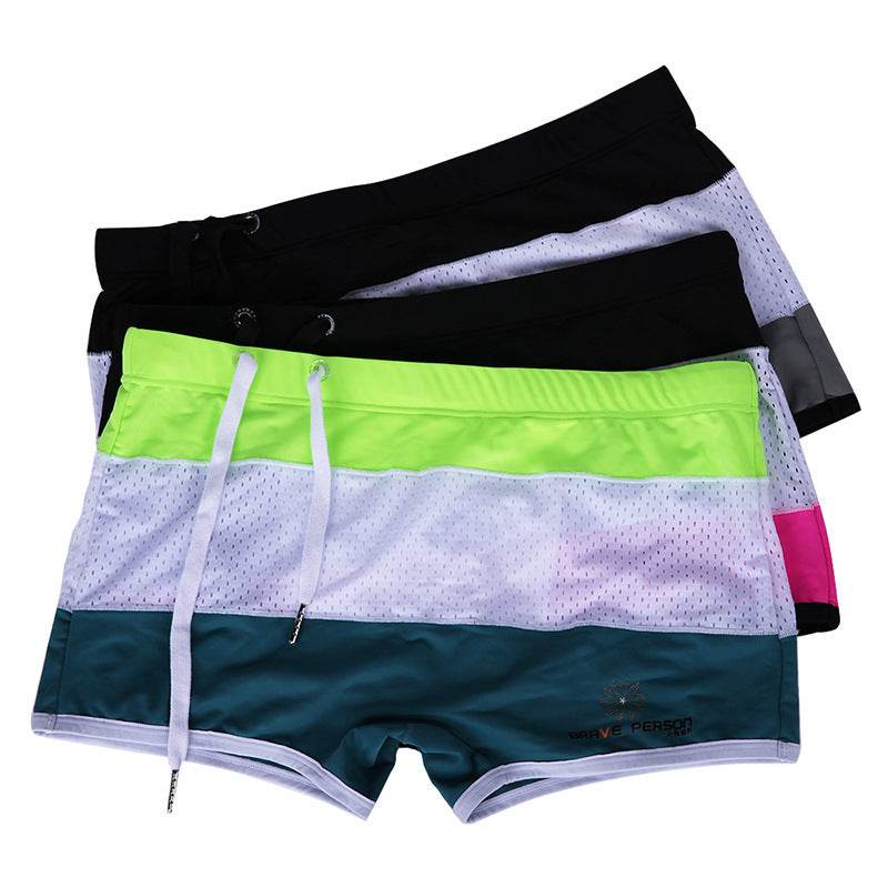 Brave Person Men's Swimming Trunks - Nylon Swim Shorts in Various Colors - Buy Center US