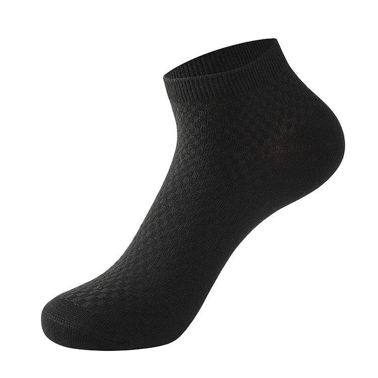 Buycenter Men's Ankle Socks - Bamboo Fiber, Plaid, Short Tube Design - Buy Center US