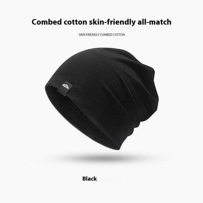 Men's Thick Wool Knitted Hat - Windproof & Warm for Autumn/Winter - Buy Center US