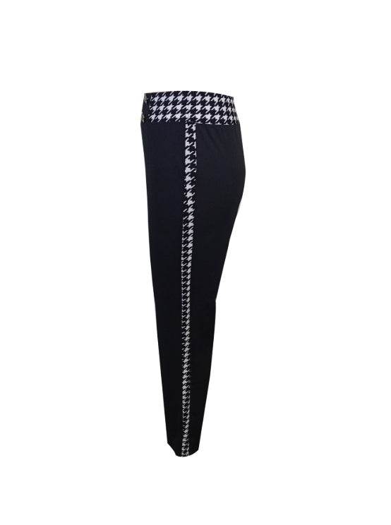 Ladies' Slimming Casual Pants - Solid Color Herringbone Style for Spring - Buy Center US
