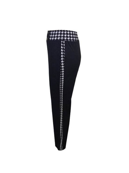 Ladies' Slimming Casual Pants - Solid Color Herringbone Style for Spring - Buy Center US