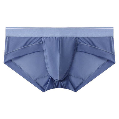 Buycenter Men's Triangle Ice Silk Shorts - Quick Dry, Solid Colors Available - Buy Center US