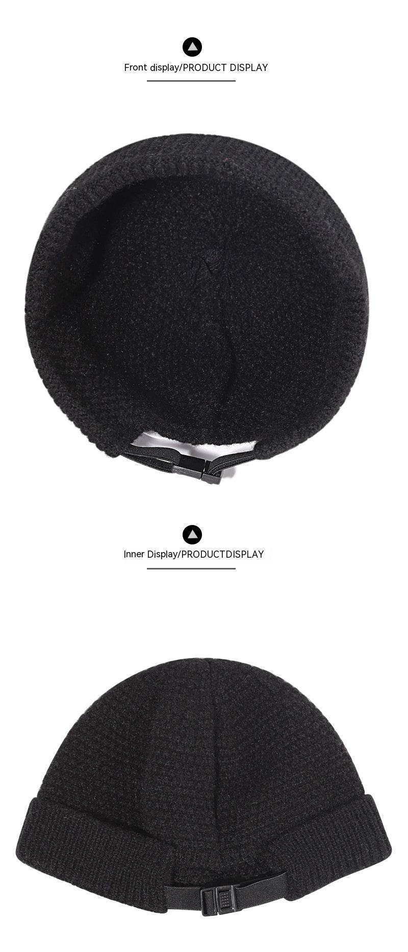 Buycenter Warm Knitted Woolen Cap - Adjustable Winter Beanie Hat - Buy Center US