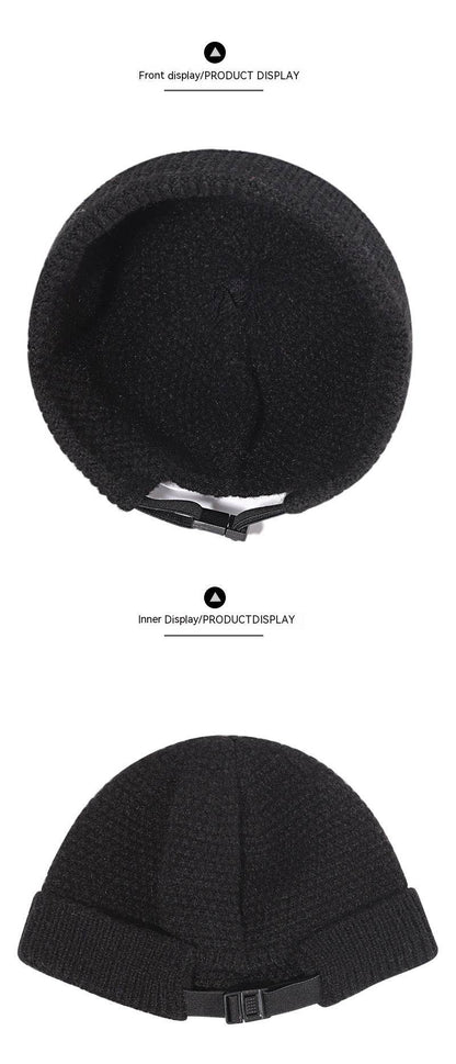 Buycenter Warm Knitted Woolen Cap - Adjustable Winter Beanie Hat - Buy Center US